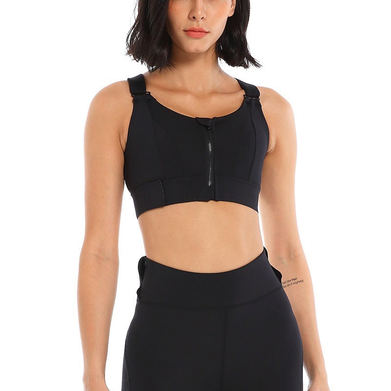 Zip Front Adjustable Sports bra