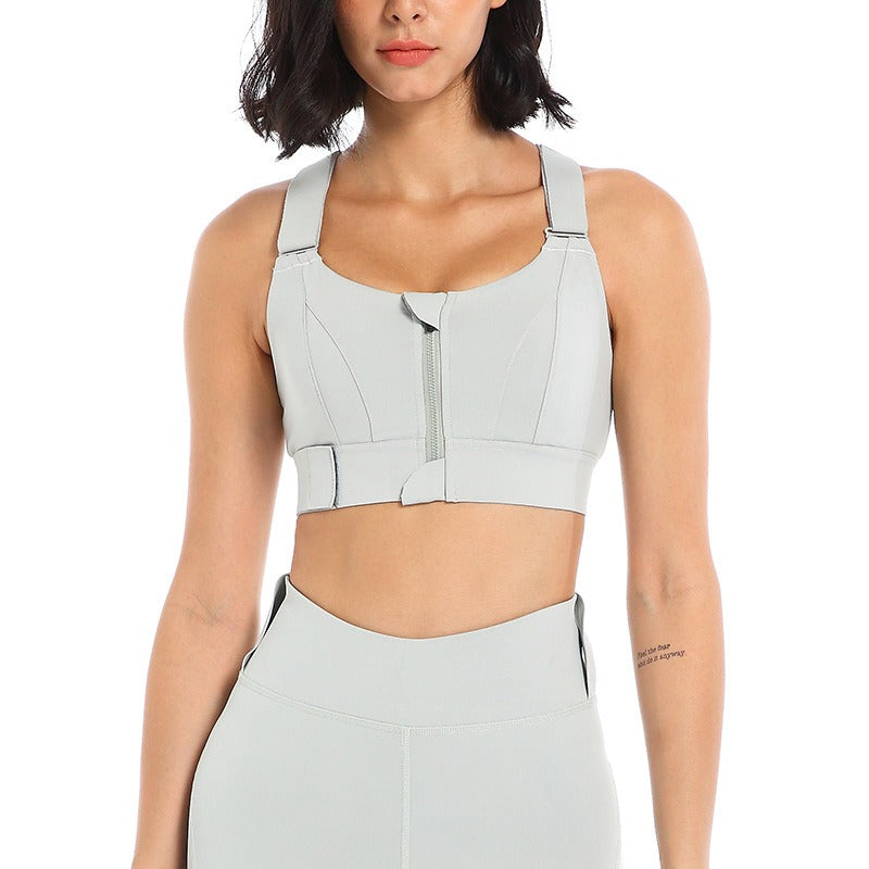 Zip Front Adjustable Sports bra