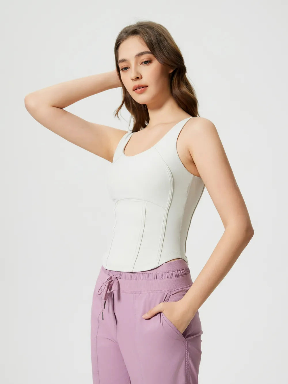 Corset style tank top