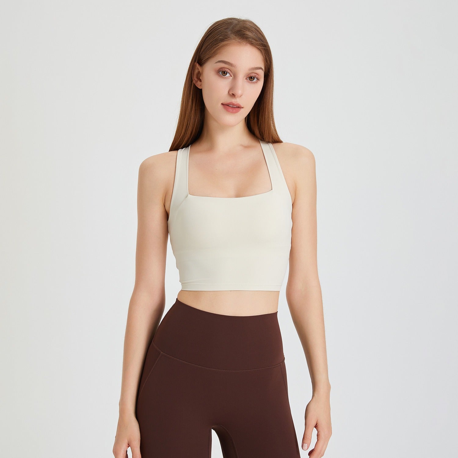 Square Neckline Sports Bra