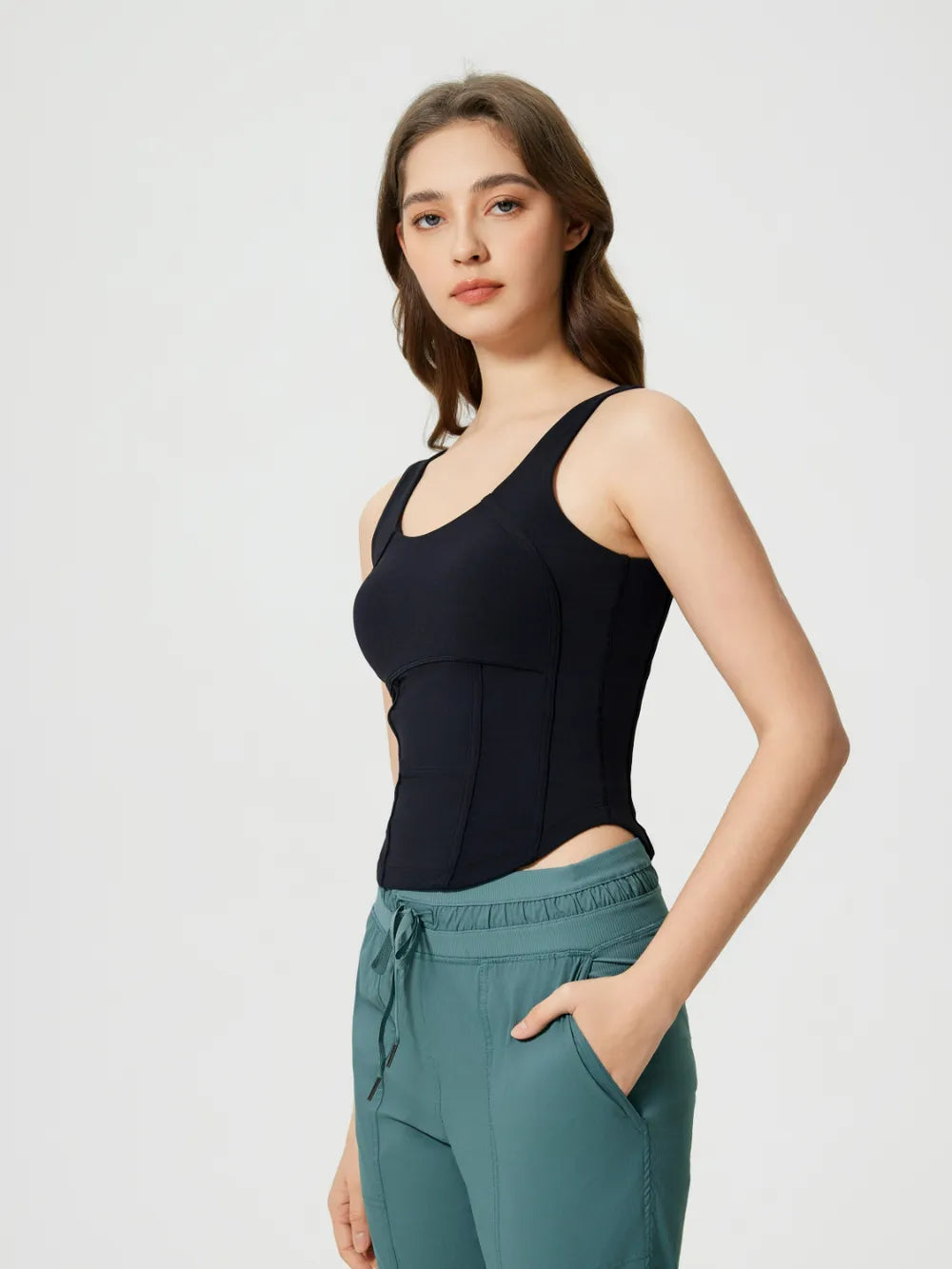 Corset style tank top
