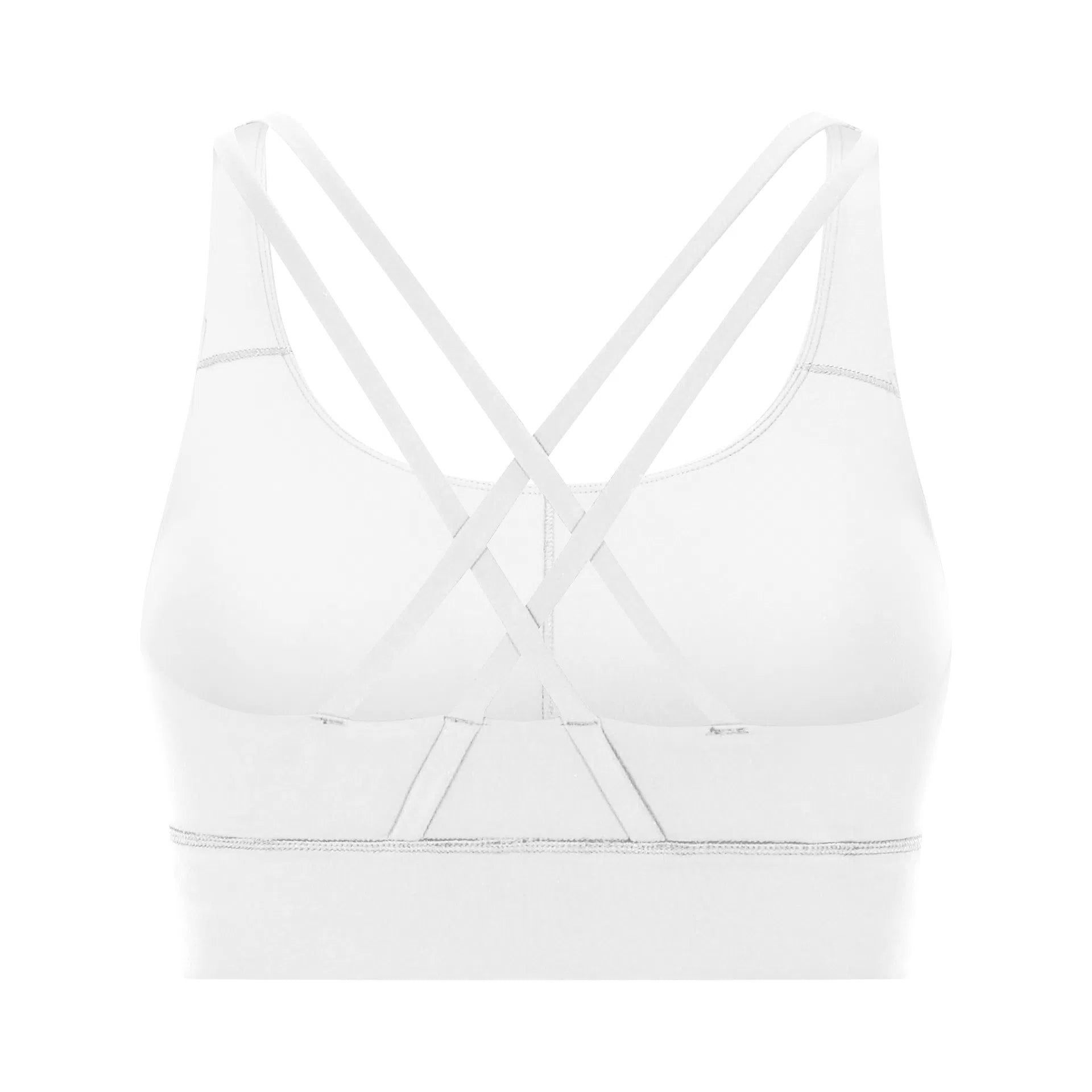 Cross back long line sports bra