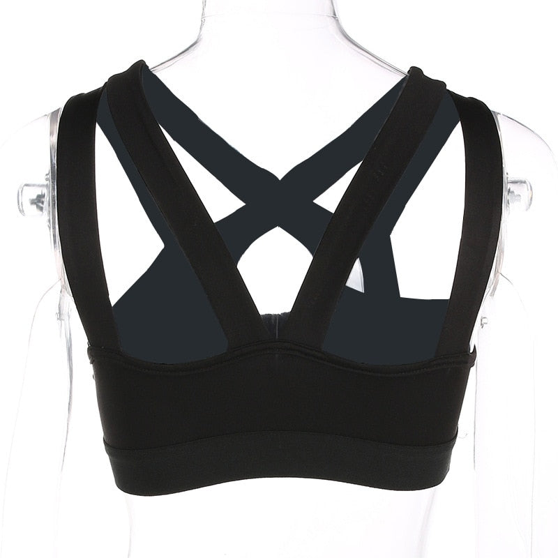 Cross Front Sports Bra