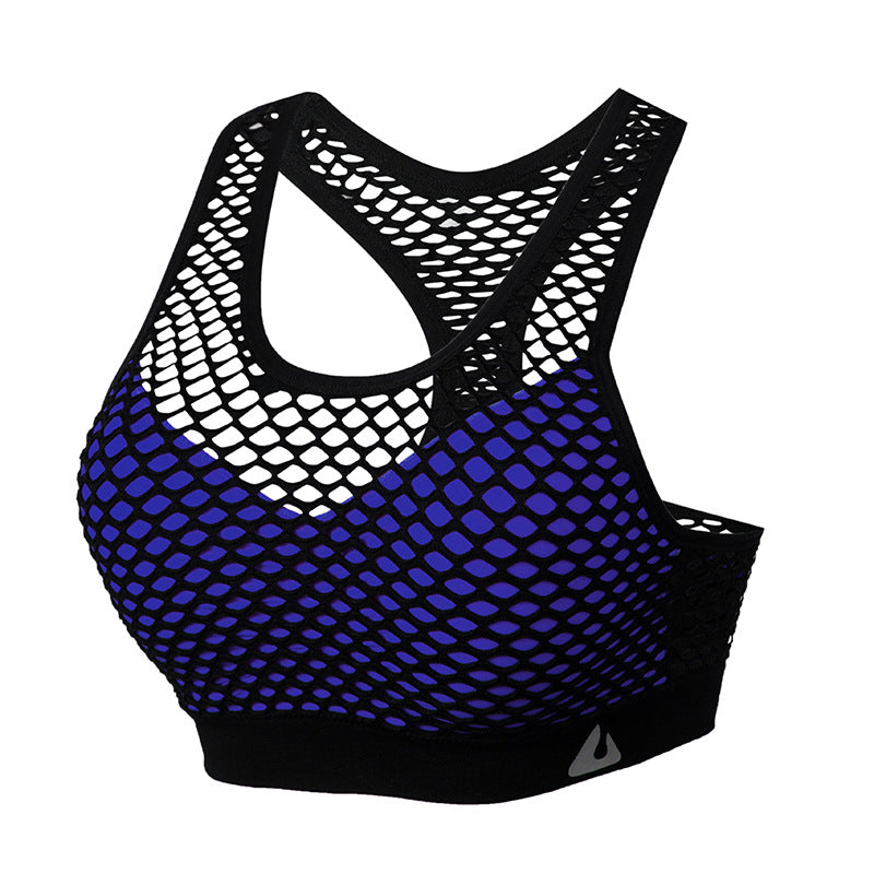 Shockproof Mesh Sports Bra
