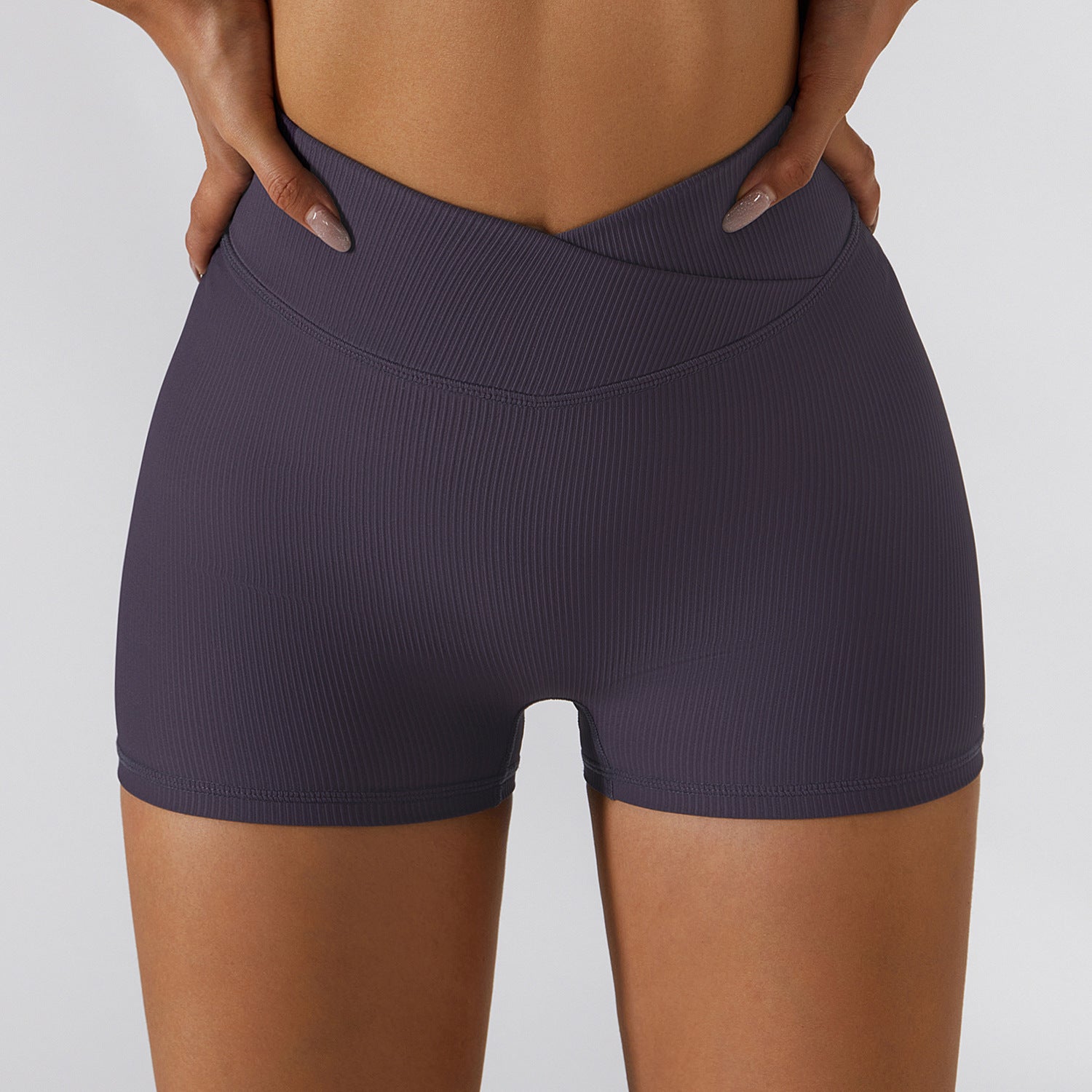 New Anti-Glare Yoga Shorts Stretch Running Fitness Shorts Sports Tights Breathable Quick-Drying Shorts