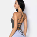 Tie back sports bra
