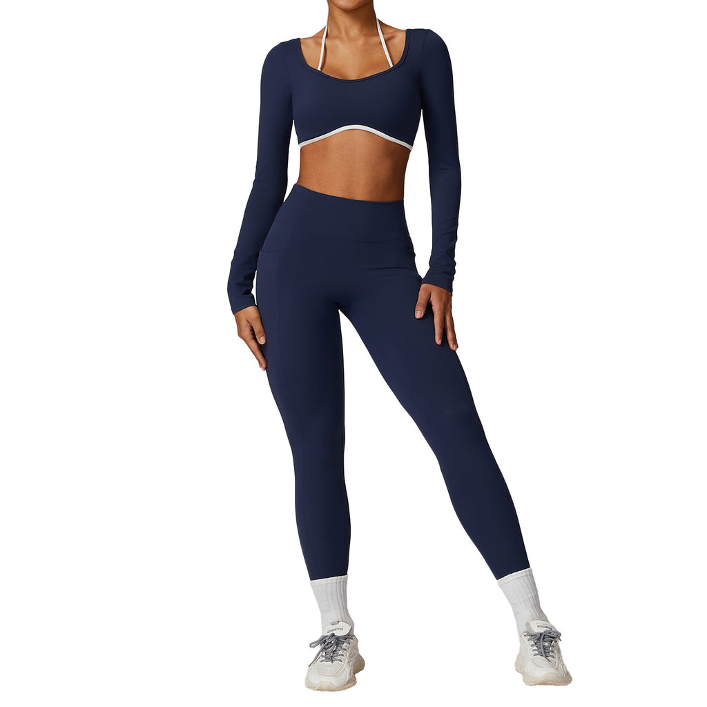 Color blocked set