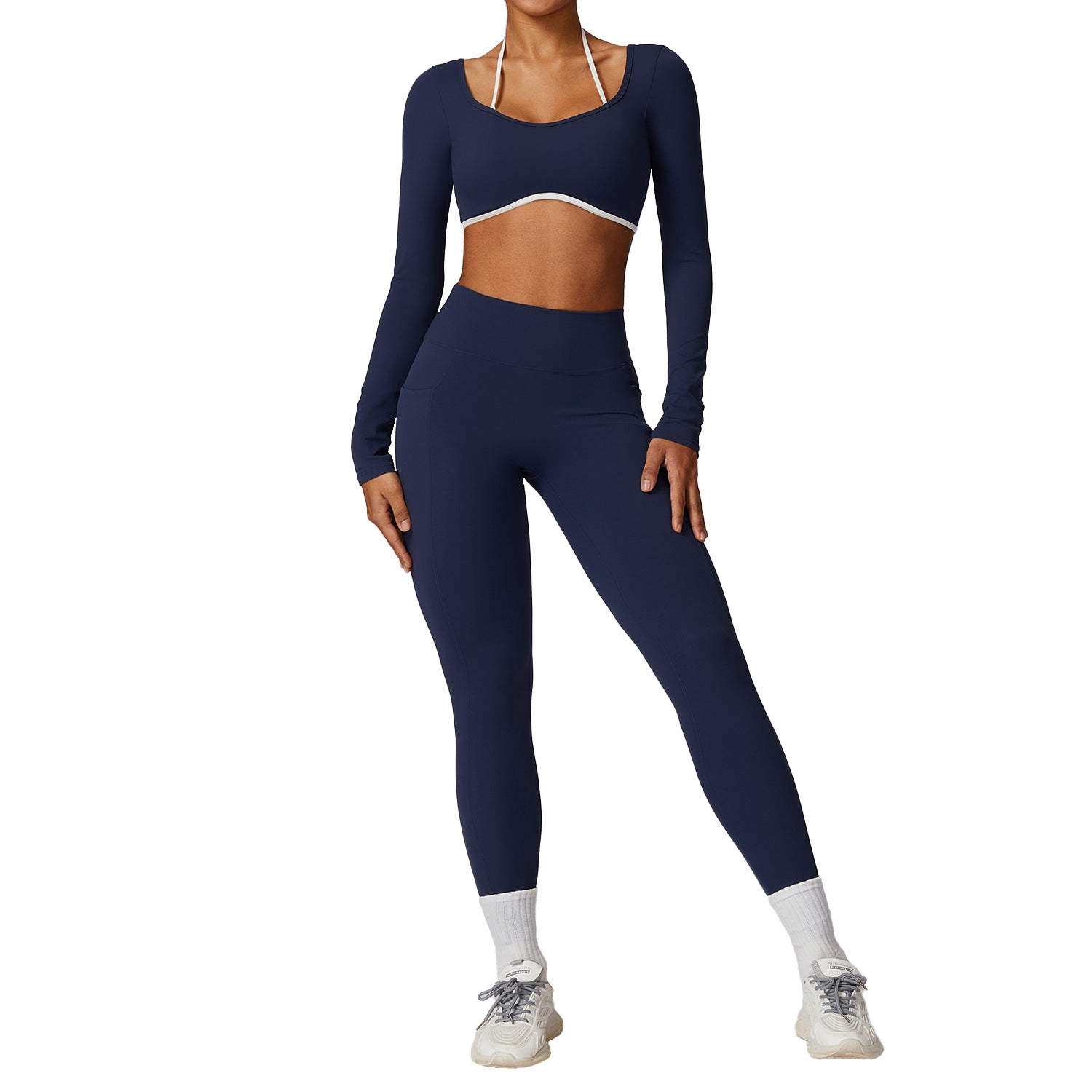 Color blocked set