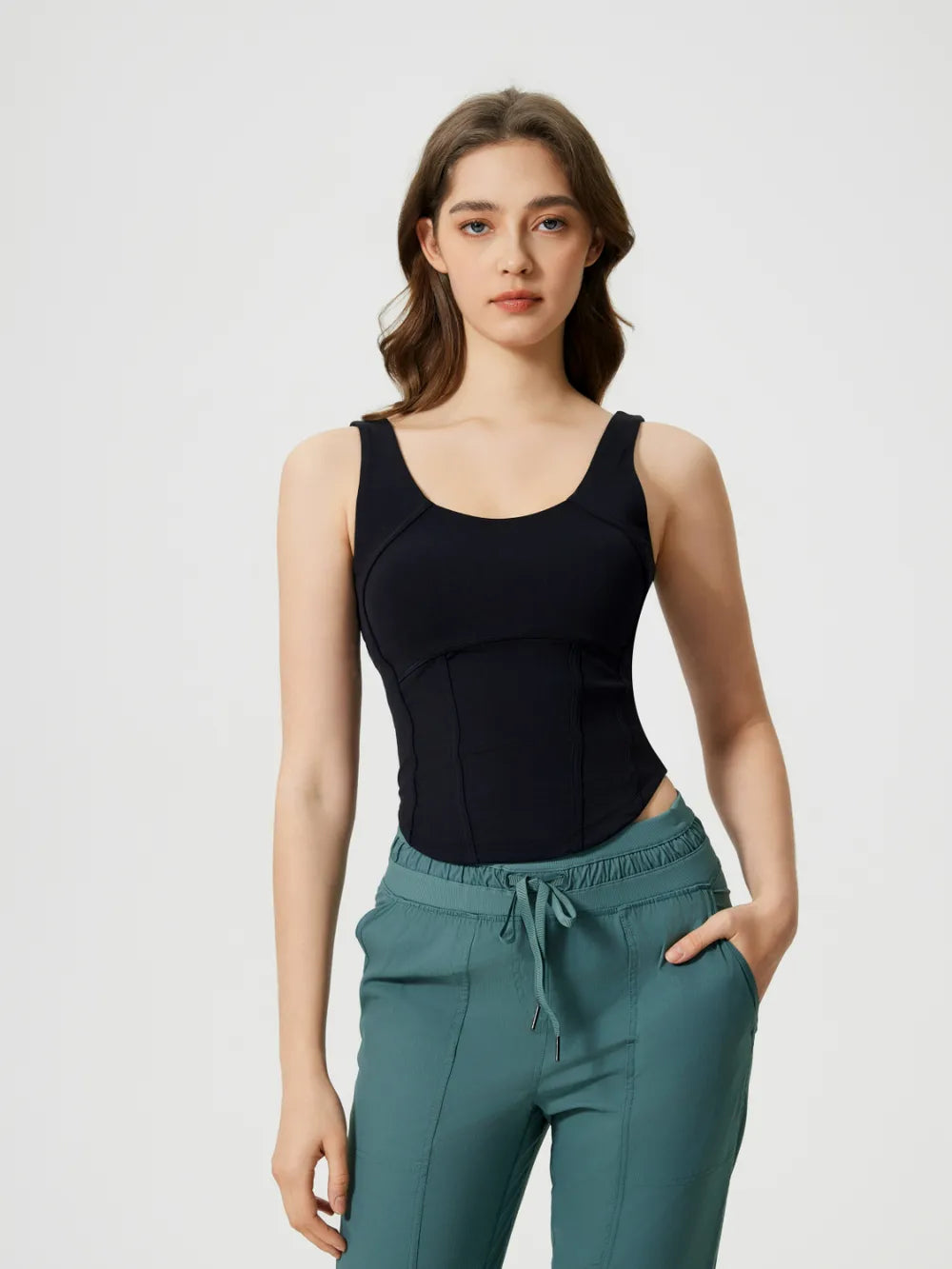 Corset style tank top