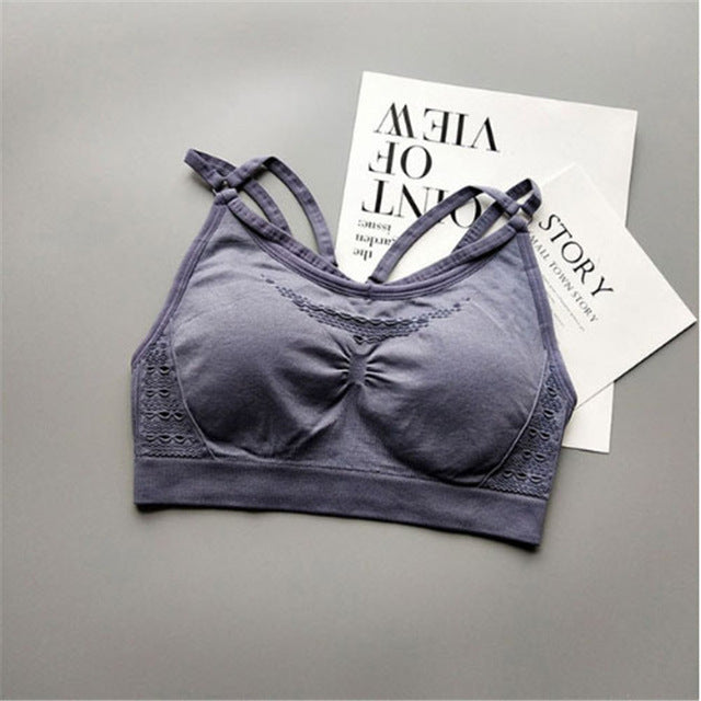 Cutout Design Sports Bra
