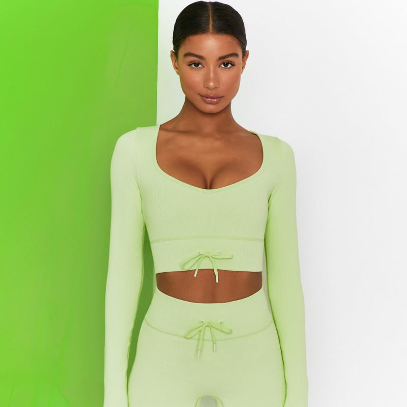 High Waist Seamless Yoga Set Women Two Piece