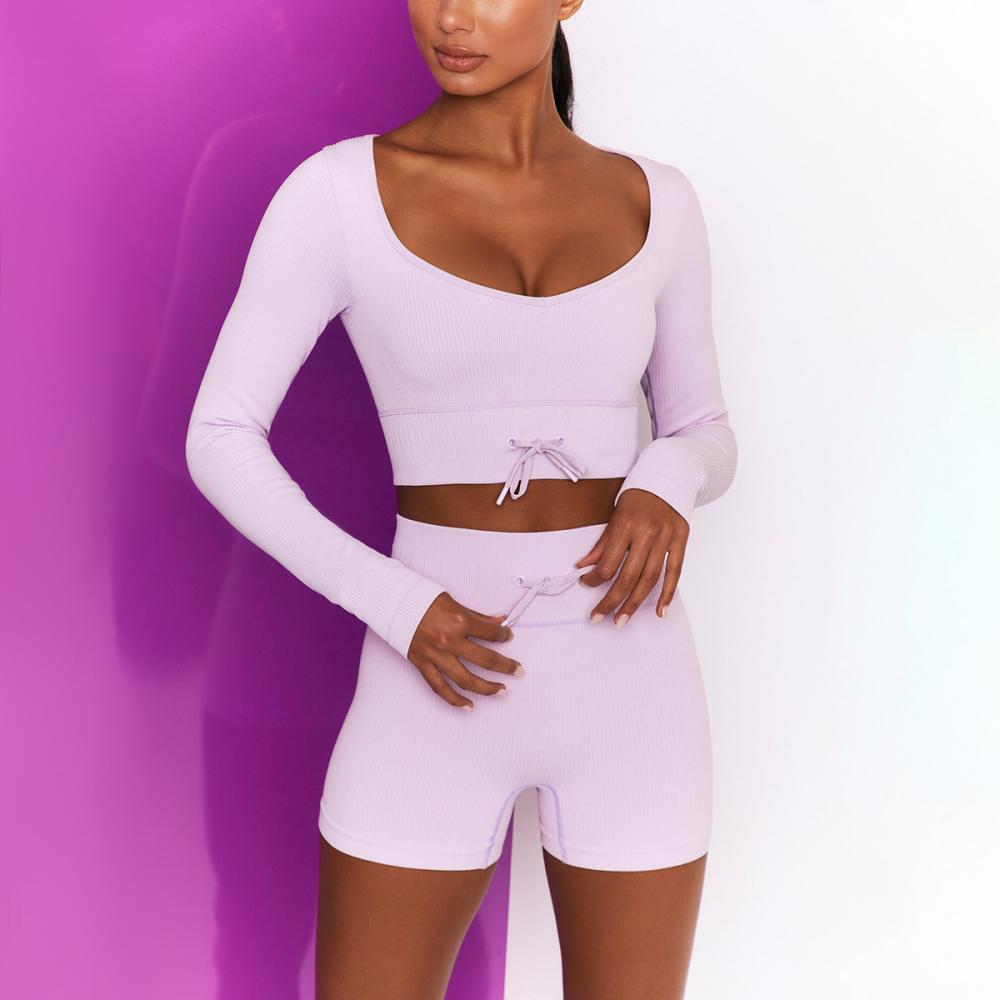 High Waist Seamless Yoga Set Women Two Piece