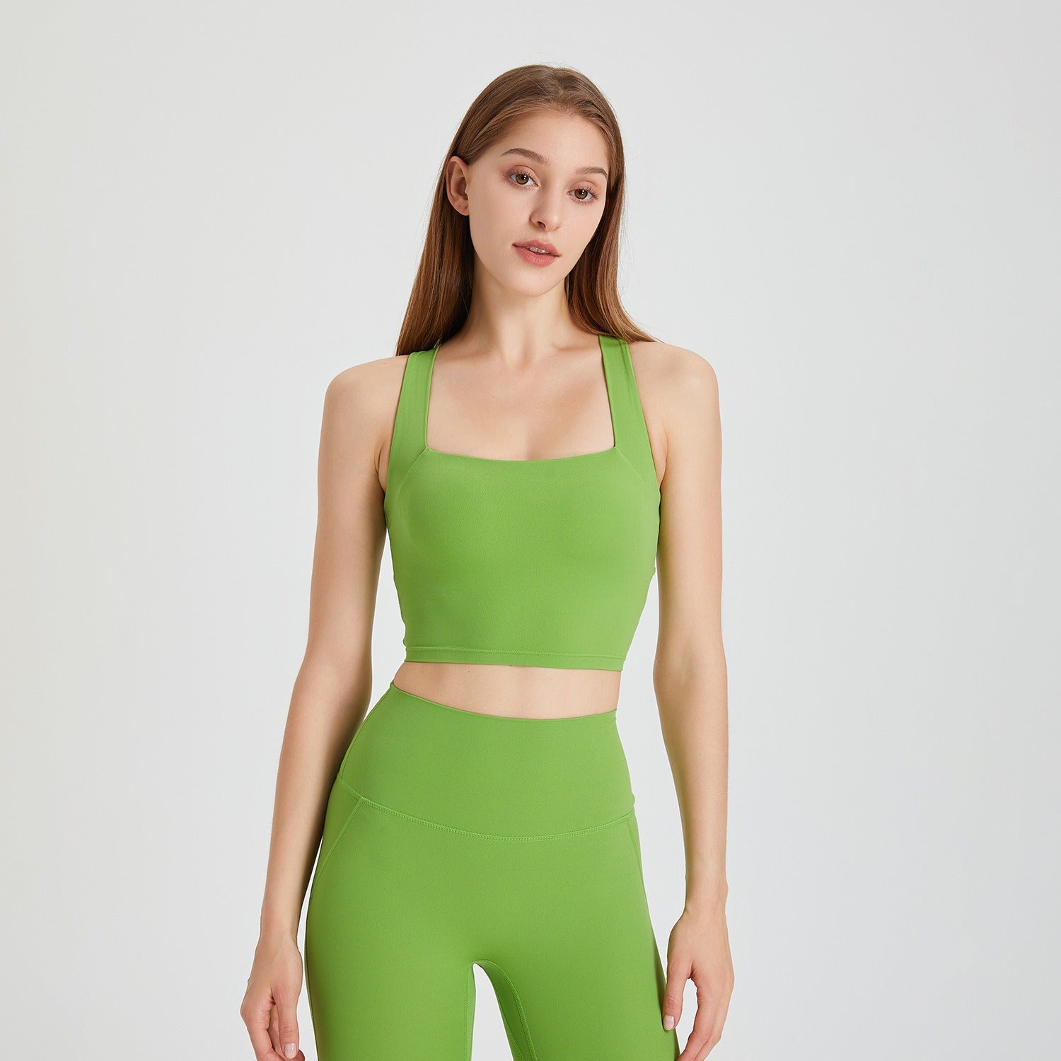 Square Neckline Sports Bra