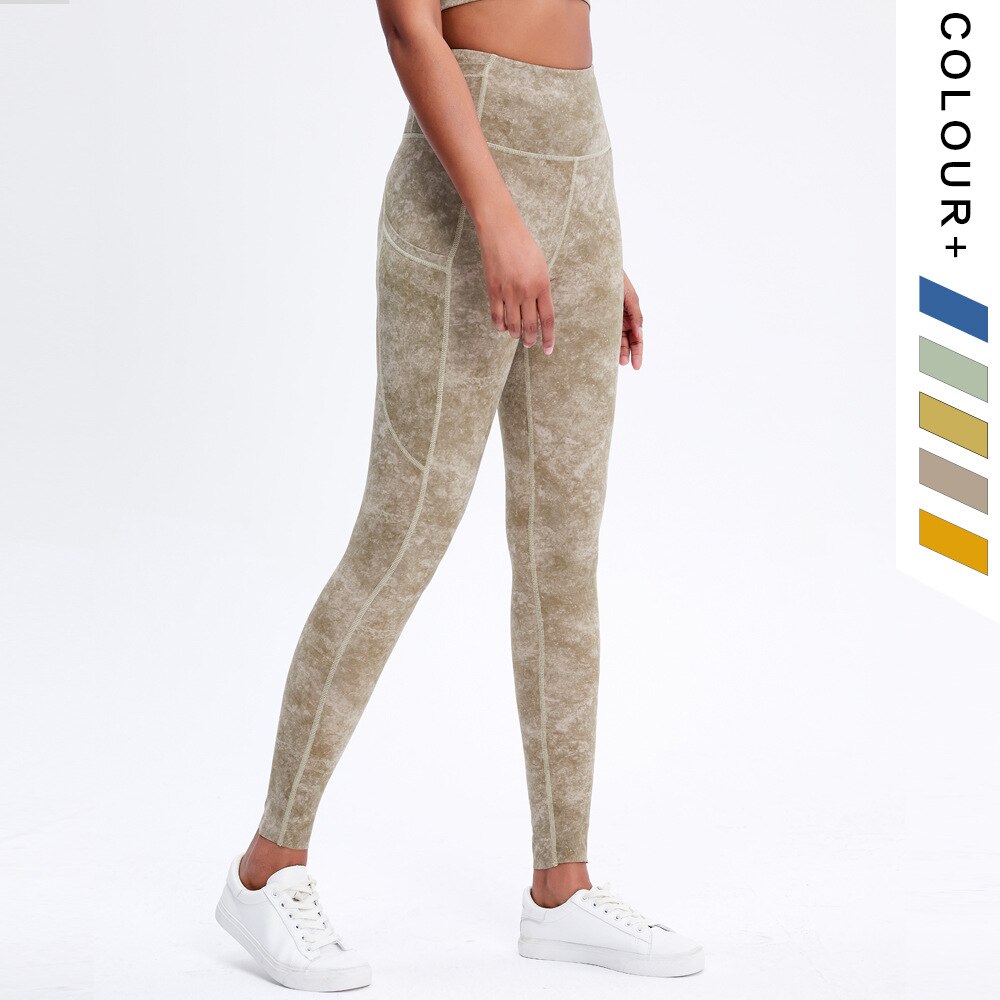 Matching set cross back bra and pocket leggings