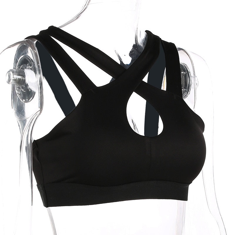 Cross Front Sports Bra