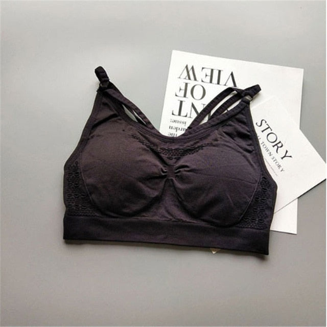Cutout Design Sports Bra
