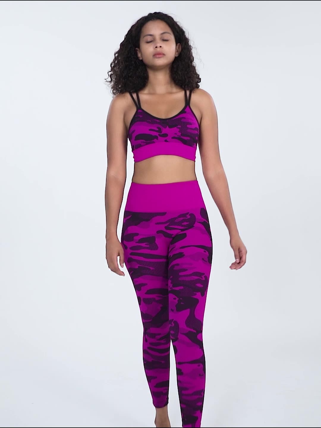 Camouflage Sports Bra and Leggings Set