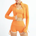 Cropped jacket and shorts set (bra not included)