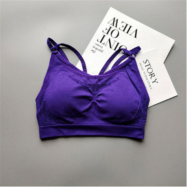 Cutout Design Sports Bra
