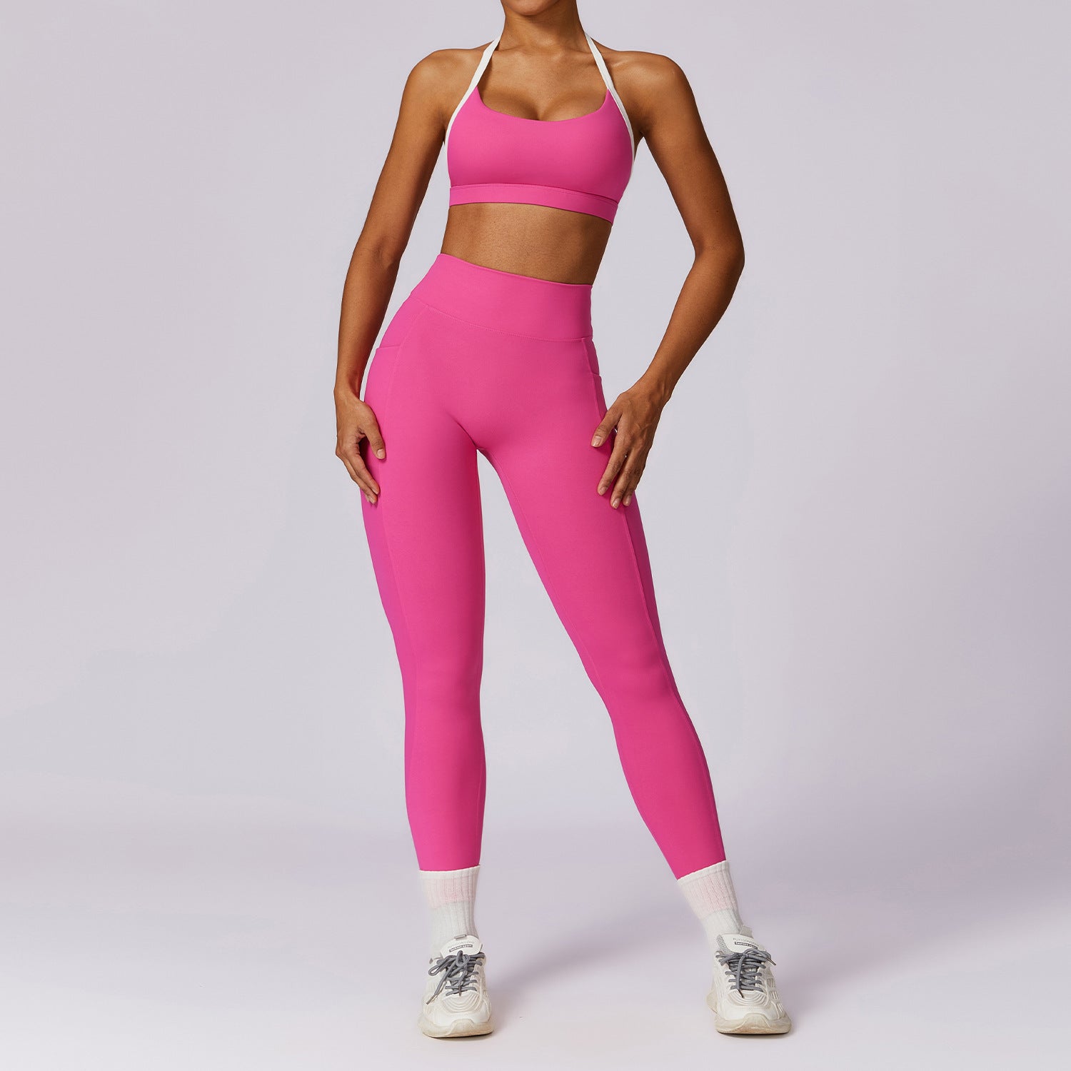 Color blocked set