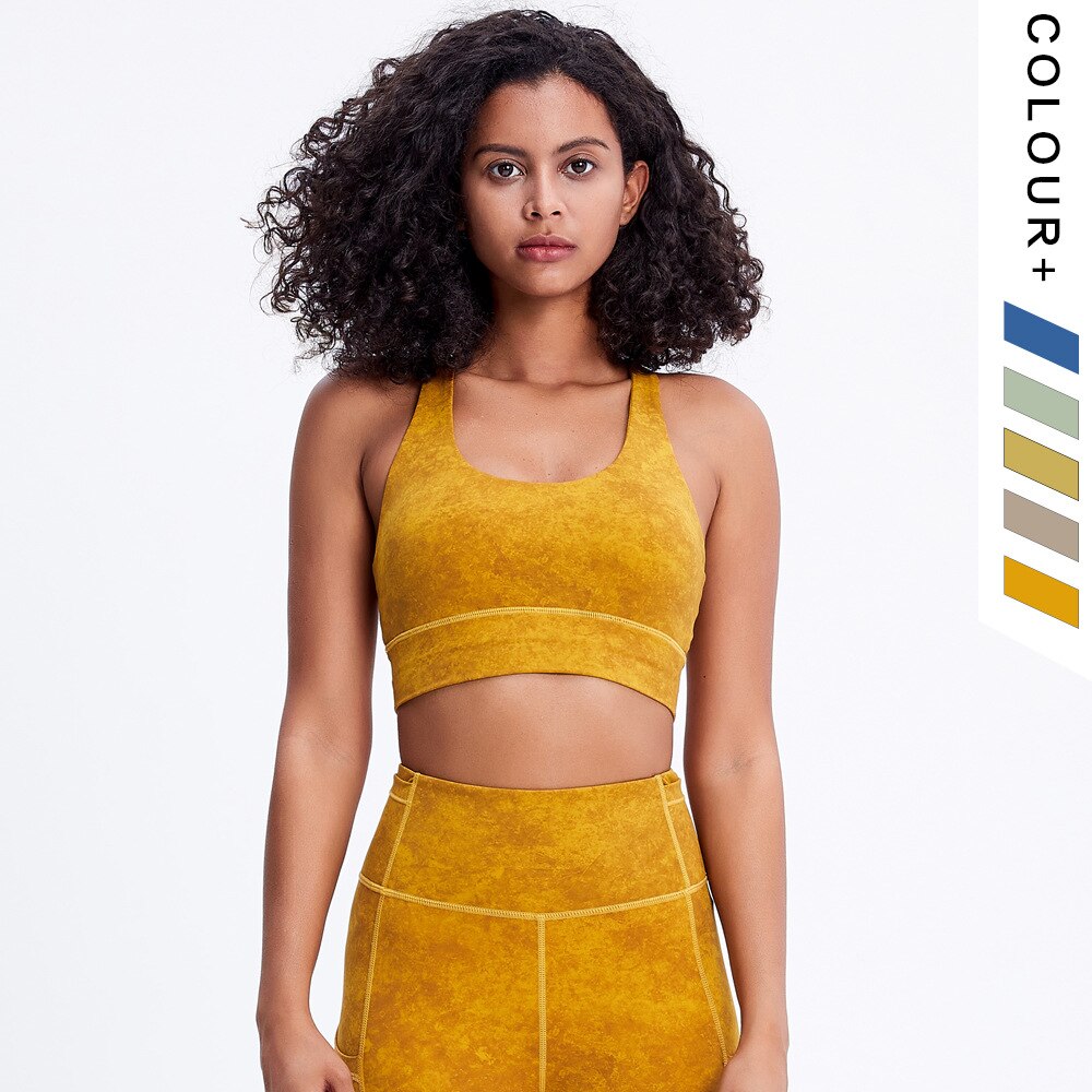 Matching set cross back bra and pocket leggings