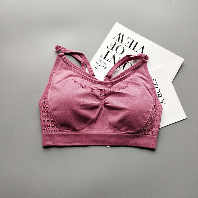 Cutout Design Sports Bra