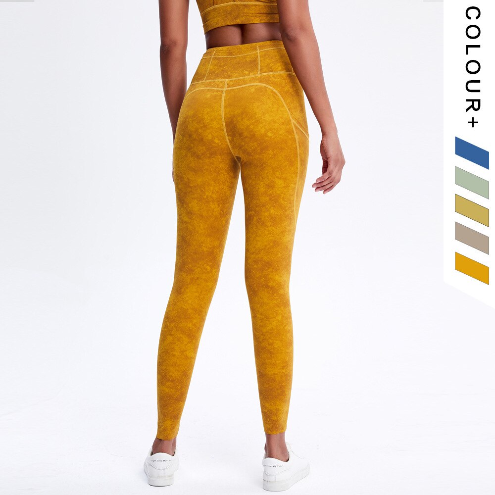 Matching set cross back bra and pocket leggings