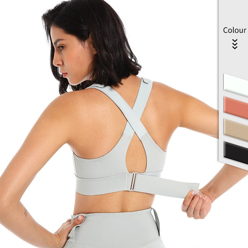 Zip Front Adjustable Sports bra
