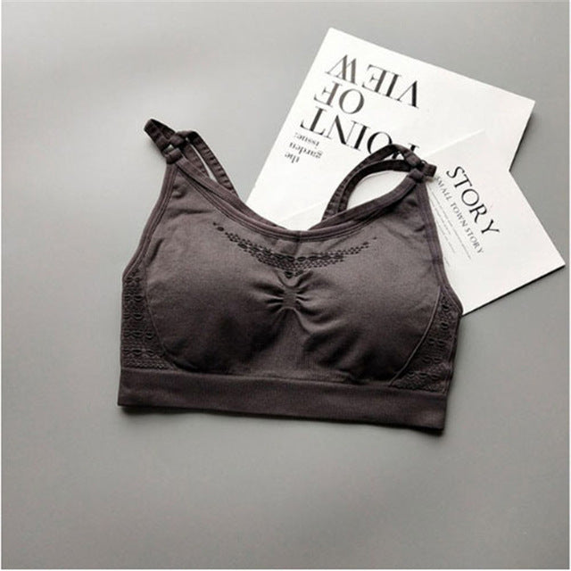 Cutout Design Sports Bra
