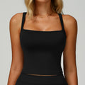 Fitted Tank With Built In Bra