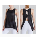 Open back sheer tank