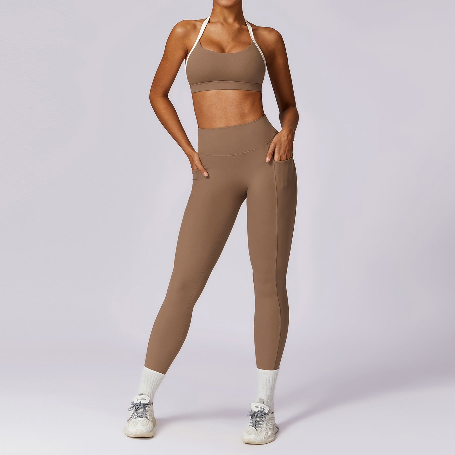 Color blocked set