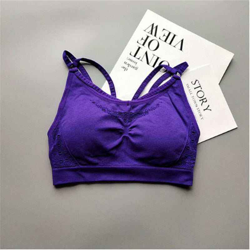 Cutout Design Sports Bra
