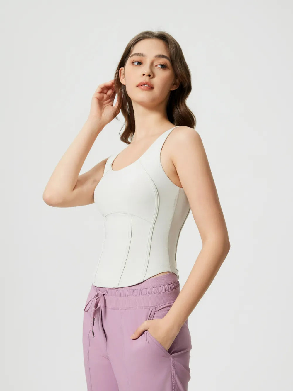 Corset style tank top