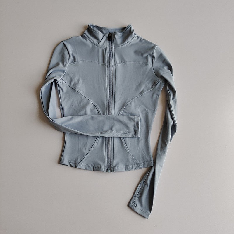 Fitted zip up jacket