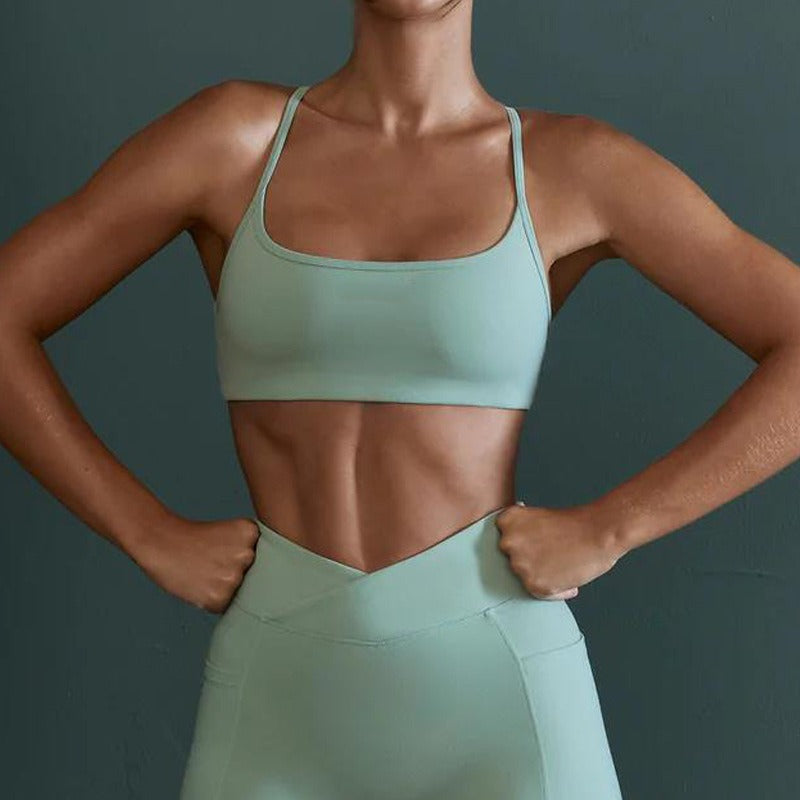 Open Back Sports Bra