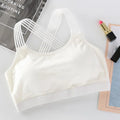 Cotton Cross Back Sports Bra