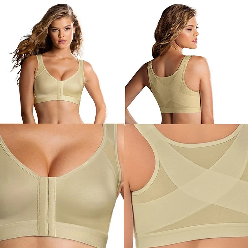Posture Corrector Lift Up Sports Bra Women Cross Back Bra Breathable Shockproof